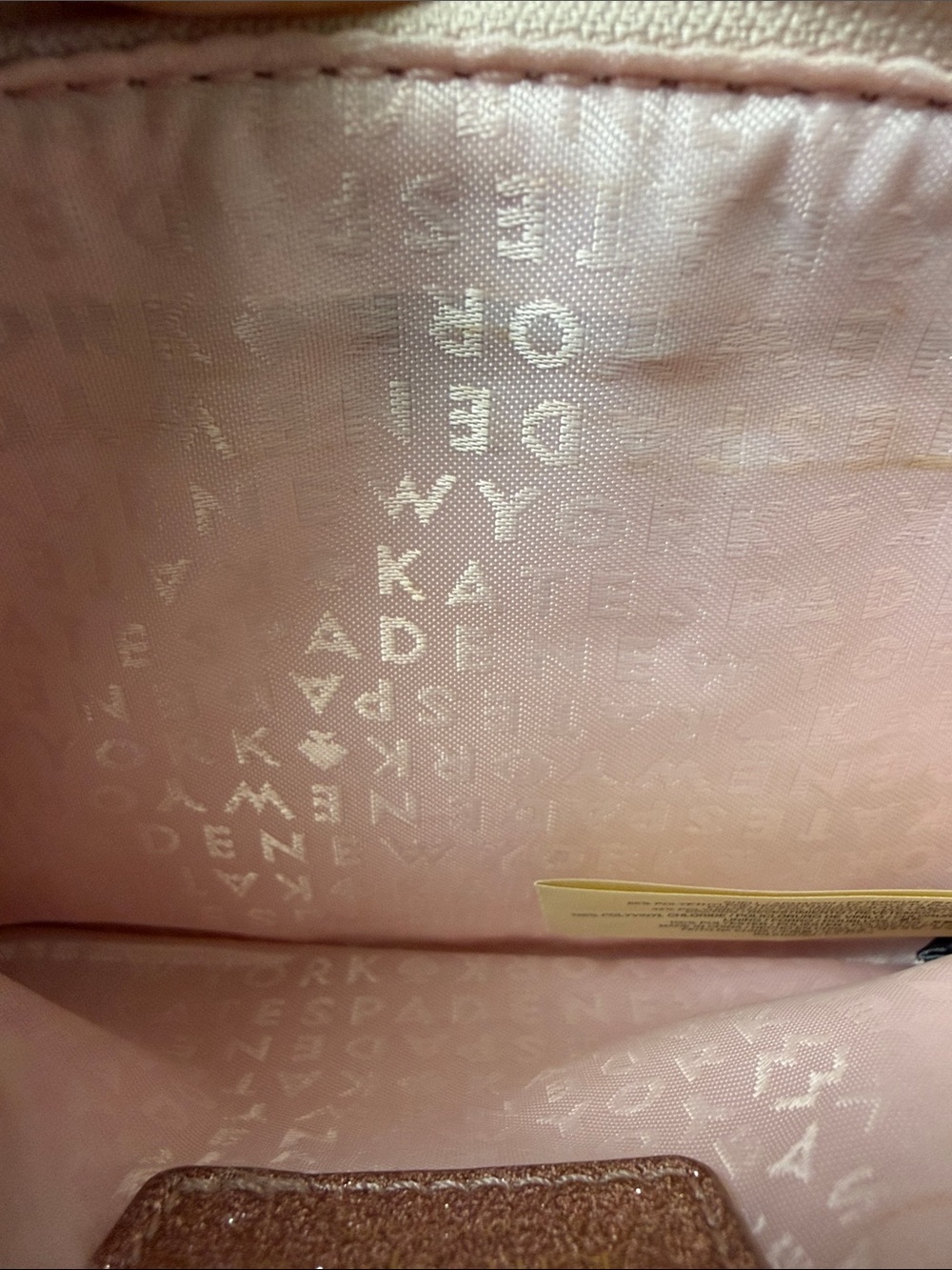 kate spade Rose Gold Glitter Wristlet Clutch - Picture 13 of 14